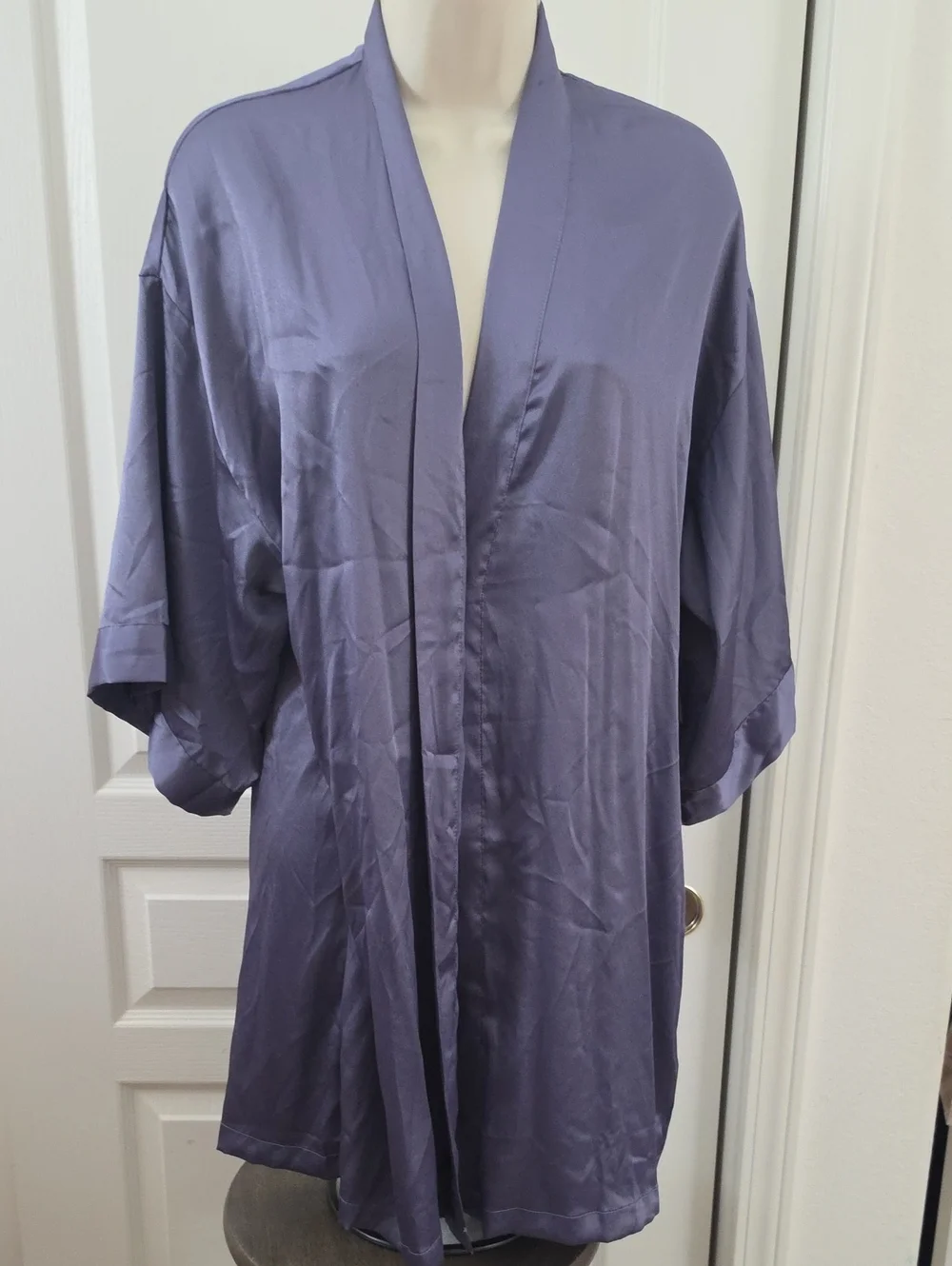 Victoria’s Secret | Periwinkle Purple Satin Kimono Robe - Size S/M